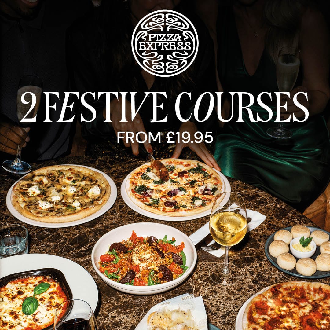 Featured image for “Book your festive lunch at PizzaExpress today”